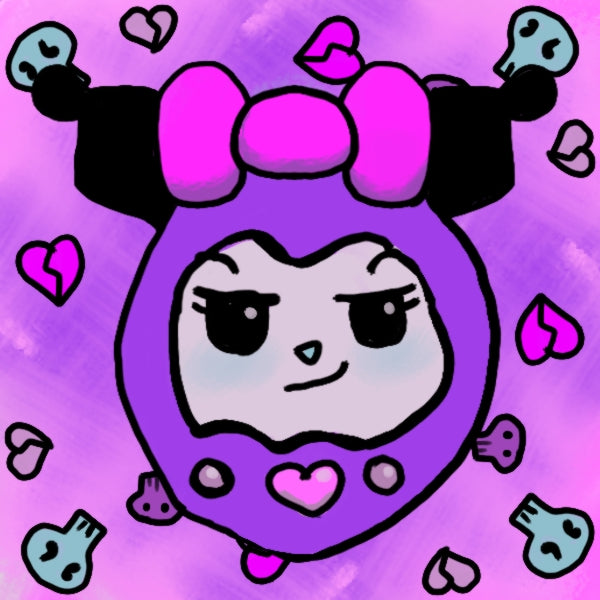 Onegai My Melody: Kuromi Sticker